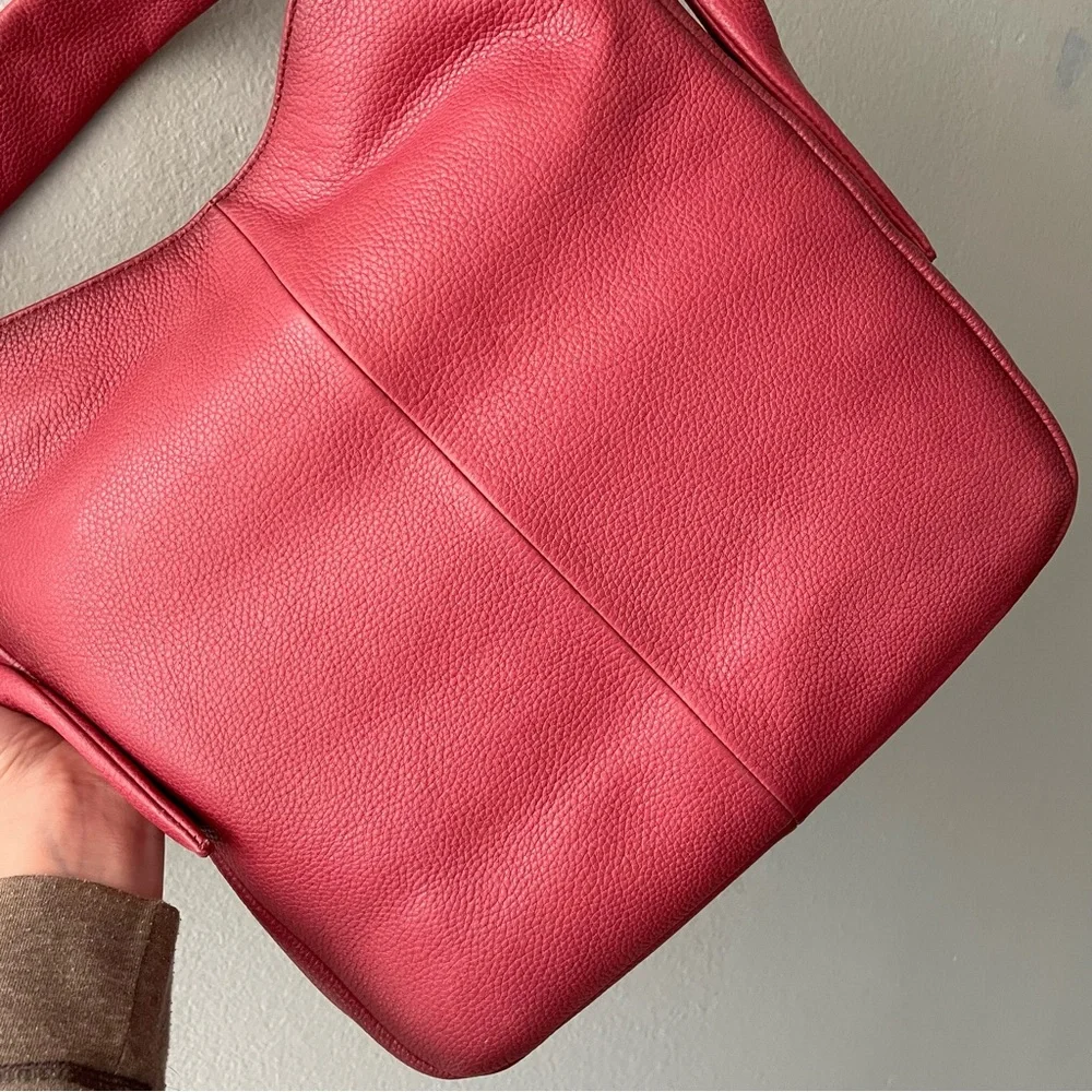 Frye | Cupid Red Leather Nora Knotted Hobo Bag - Picture 6 of 12